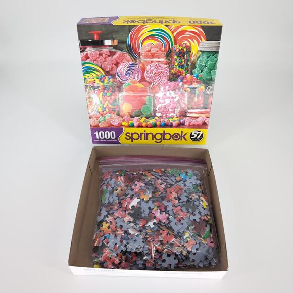 Springbok 1000 Piece Candy Galore Guy Call Photography Jigsaw Puzzle - GUC - Picture 3 of 11